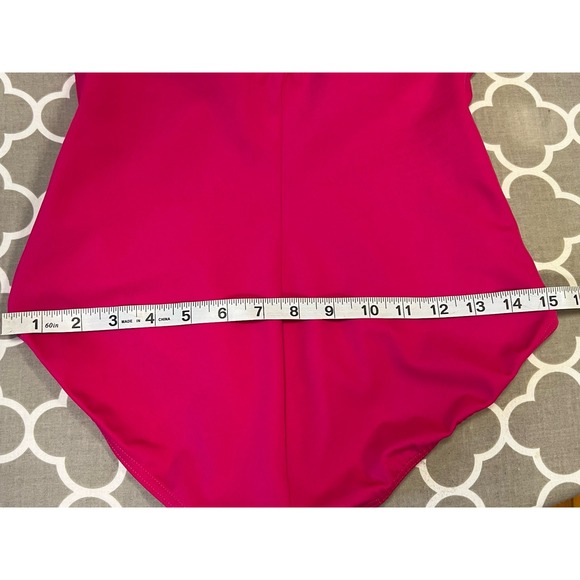 Land's End Women's Pink One Piece Swimsuit Modest Size 8 - Picture 11 of 12